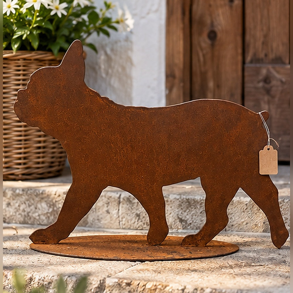 Edelrost-Figur Hund
