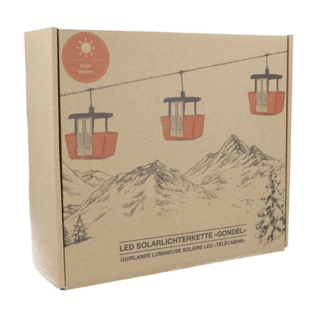 Verpackung der LED-Solarlichterkette Gondel