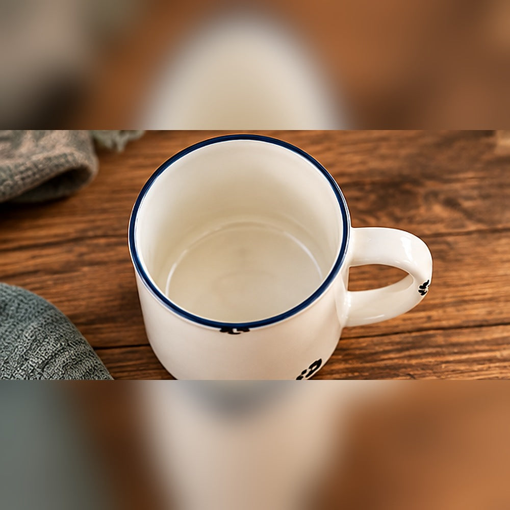 Tasse innen, Emaille-Look