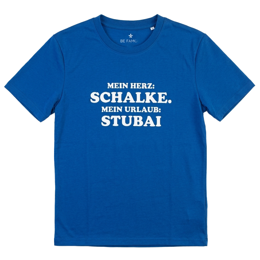 T-Shirt Mein Herz Schalke. Mein Urlaub Stubai